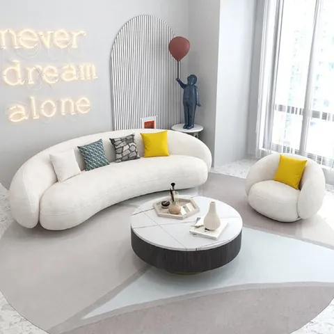 아이니 플란넬 패브릭 1인용 다인용 조약돌 클라우드 쇼파 2인용