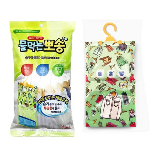 물먹는뽀송 옷걸이타입 대형 400g 1P 습기제거