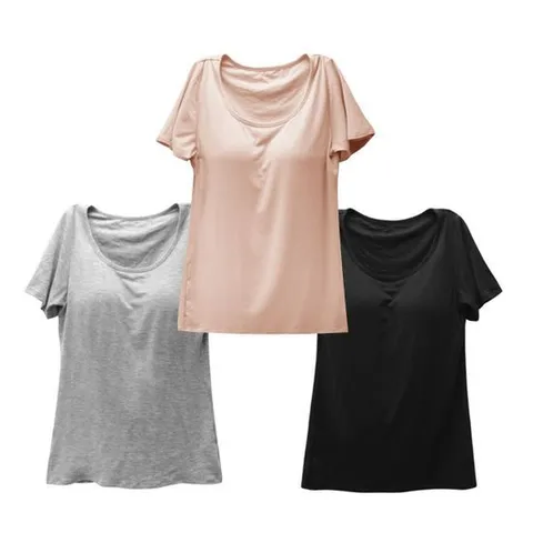 [마이핏]웜 캡내장 브라탑 반팔내의 이너 티셔츠