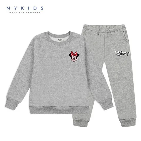 [NY KIDS]디즈니 상하복세트 맨투맨(기모) H002 그레이
