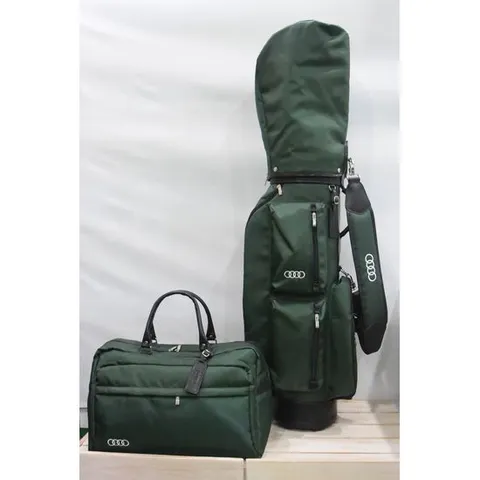 [기타]새상품 NEW 가벼운 고급 경량원단 캐디백세트/아우디다크그린/고급스럽습니다