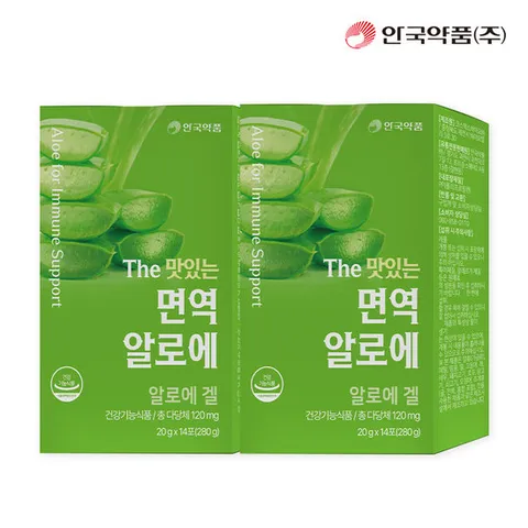 [안국약품] The 맛있는 면역 알로에 14포X2박스 (4주)