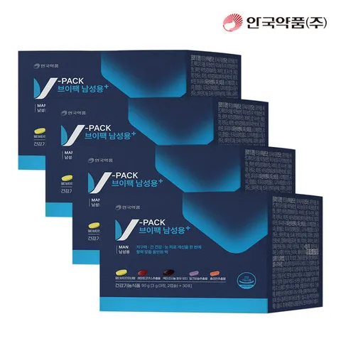 [안국약품]브이팩 V-PACK 남성용 30포X4박스(4개월)