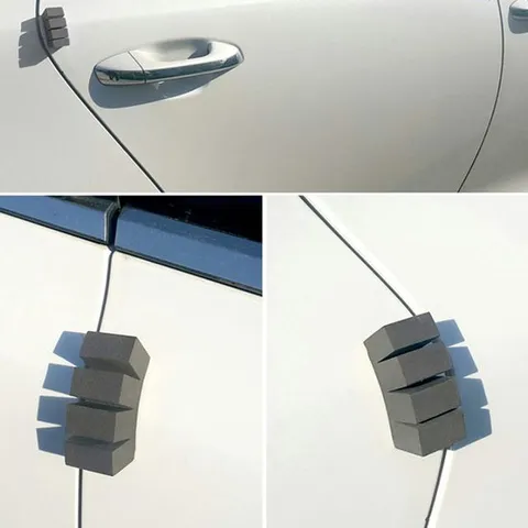 자동차 도어가드 컷팅형 문콕 방지 패드 몰딩 블랙 4p