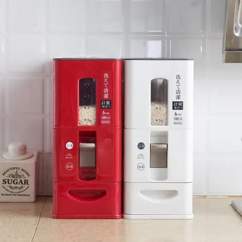 [트랜디아이] 일본가정용 자동수납 밀봉형 쌀통 12kg