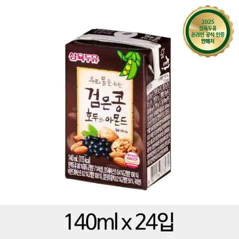 삼육 검은콩 호두& 아몬드두유 140mlx24입