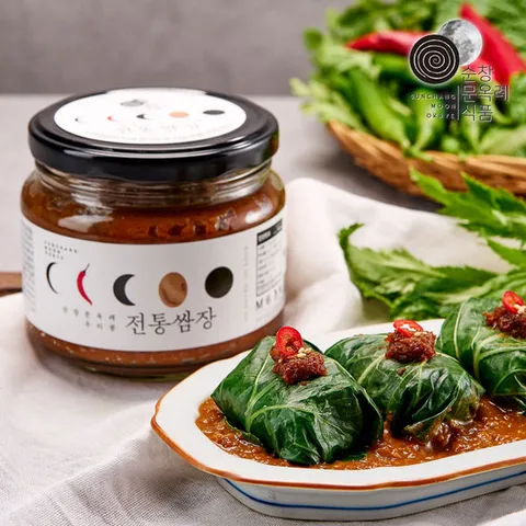 순창문옥례식품 우리콩 전통 쌈장 450g  유리용기