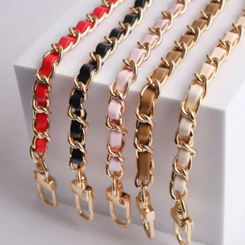 챠챠 메탈 가죽 체인 스트랩 숏 롱 스마트폰 어깨줄 가방끈