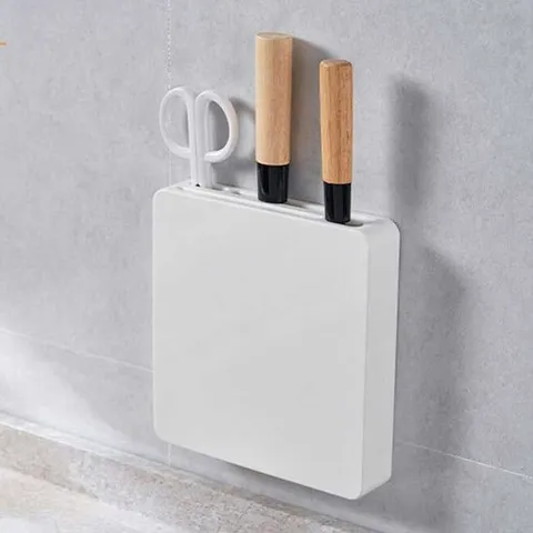 칼보관함 주방 칼집 싱크대 문걸이 부착형 가위 칼꽂이 보관