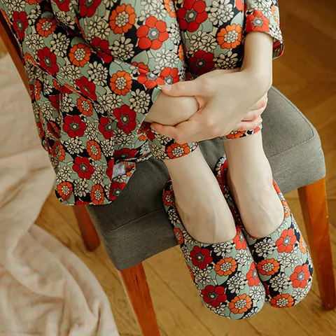 라페어 캐롯파티 플라워 오렌지 홈슈즈 LWSFH518