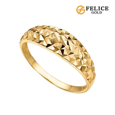 [신년행운특가] 펠리체골드 18K 고마루 컷팅 반지