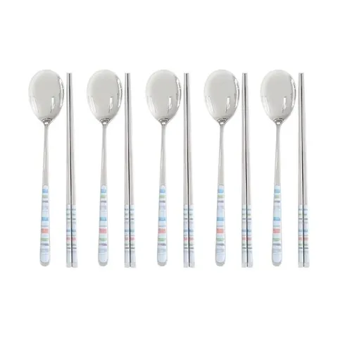 [ 롯데백화점 ][코렐코디네이츠]핸디크래프트 수저5벌세트