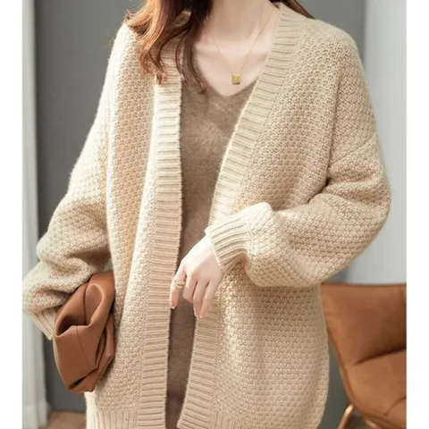 여자가디건 여성 니트 가디건 1P 노버튼 봄 가을 카디건 외투