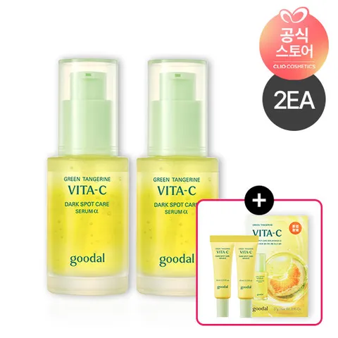 [NEW][2EA]구달 청귤비타C세럼알파30ml 25AD+(증정)청귤세럼10ml*2,마스크팩1매