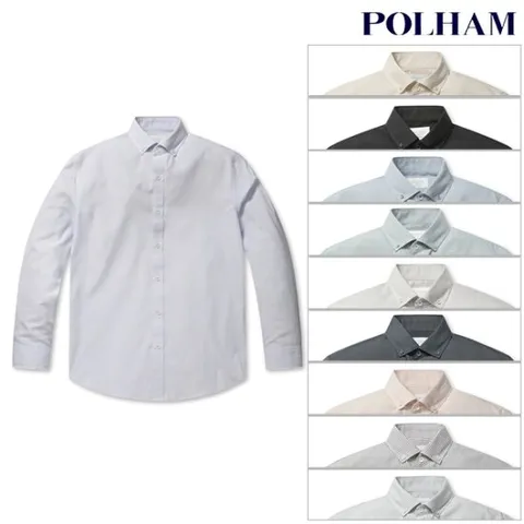 [ 롯데백화점 ]폴햄  남성 옥스포드 버튼다운 긴팔 셔츠(PHD5WC1912)