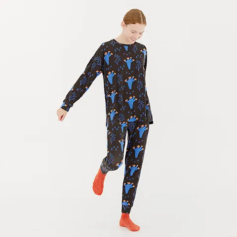 라페어 퍼플 수딩웜 애니웨어 상하의세트 LWJJAST0107-PU