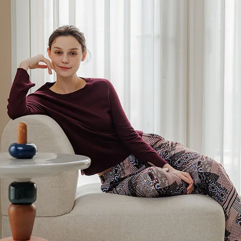 라페어 퍼플 수딩웜 애니웨어 일자팬츠 LWJJAPT0087-PU