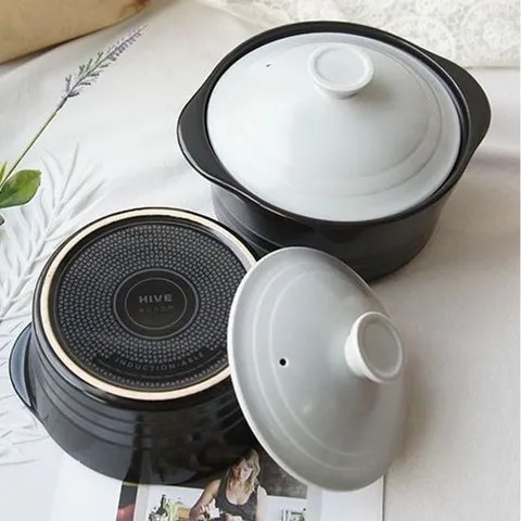 냄비 고급스러운 파스텔톤 도자기 인덕션 뚝배기 16.5cm