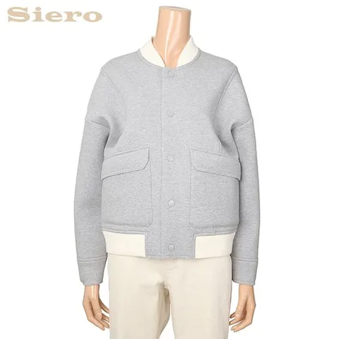 [ 롯데 롯데쇼핑(주)e커머스사업본부 ][시에로]FUR 소재본딩 아웃포켓 야구형 점퍼 SH4JPF201