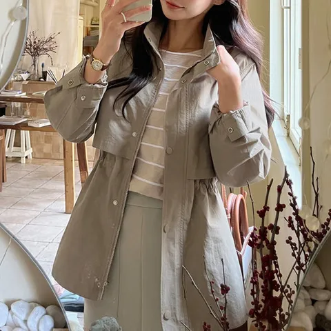 [마이더스비] 드민 스트링 야상점퍼