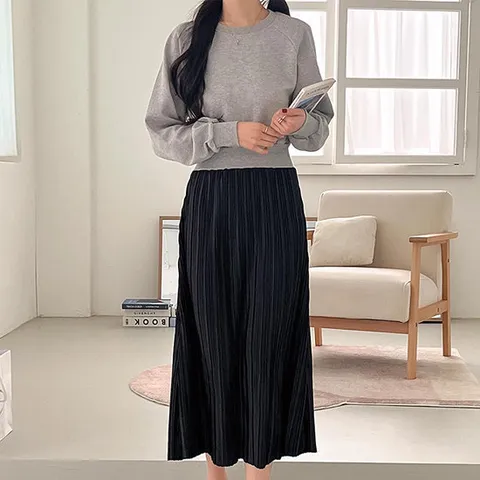 [키첼] 랏츠 주름 원피스