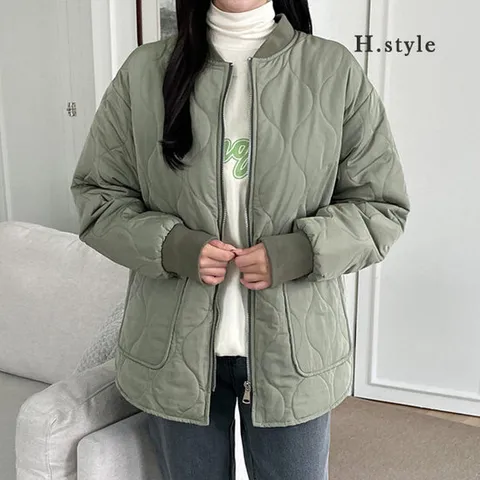 [H스타일](DK)항공항아리패딩점퍼