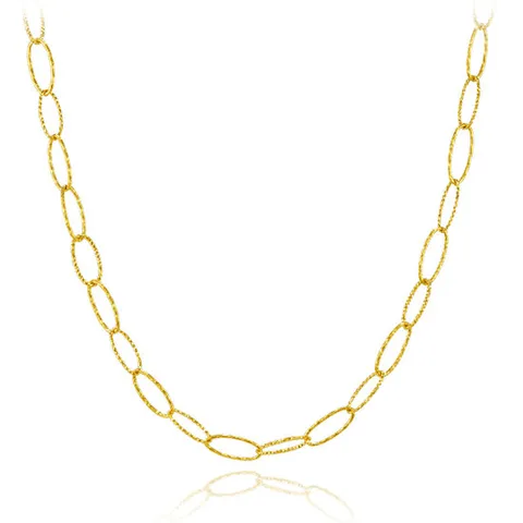 [커플레인] 24K 심플 체인 여자 순금목걸이 7.5g (2) + 18K장식