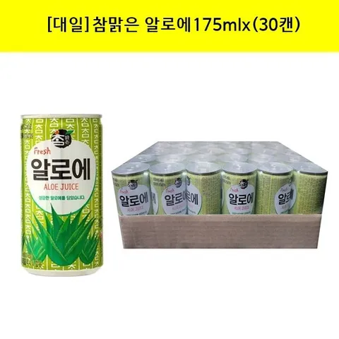 [대일]참맑은 알로에175mlx(30캔) 노래방음료/업소용음료/작은캔