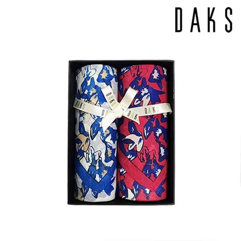 [ 롯데백화점 ][닥스(손수건)]면대 손수건 2매세트 V2번