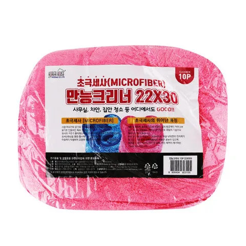 초극세사 만능크리너(22x30) 10P (핑크)