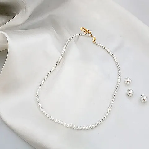 그레이스켈리 3mm 진주 목걸이 NK142