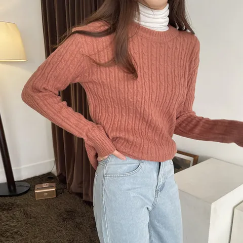 리치 케이블 포근니트