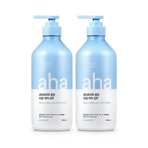 [애경]애경 더마앤모어 아하쿨링 샴푸 600ml 2개