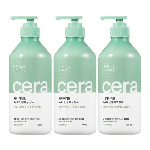[애경]더마앤모어 세라마이드 샴푸 600mlX3개