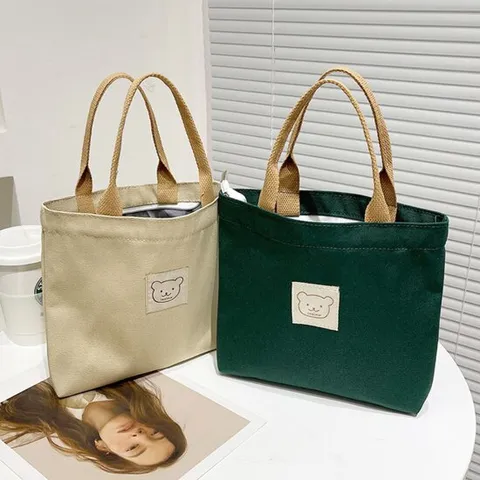 마드리 캔버스 미니 손가방 에코백 강아지산책 도시락가방