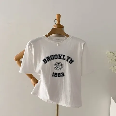 [코코젠]에먼 프론트 프린팅 루즈핏 반팔 티셔츠