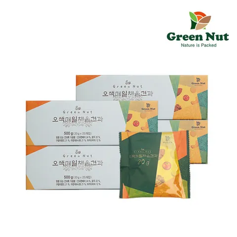 [그린너트] 오색매일채움견과 20g x 25입 4세트