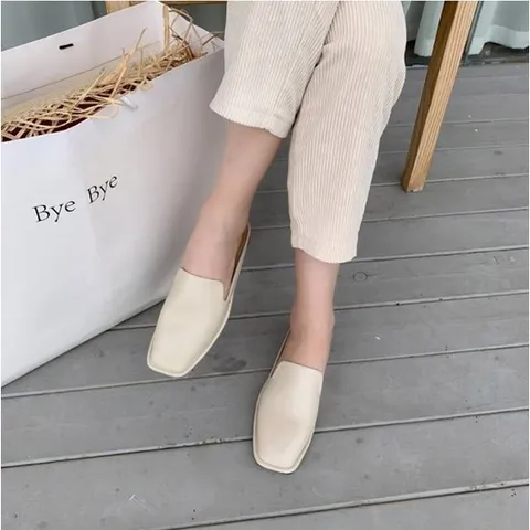 [가남신]앞막힌 발볼넓은 여자 사무실 실내화 슬리퍼 신발