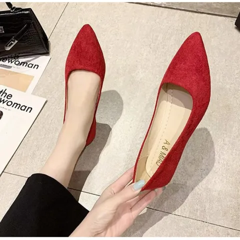 [가남신]발볼넓은 여자 승무원 직장 면접 정장 구두 플랫 신발