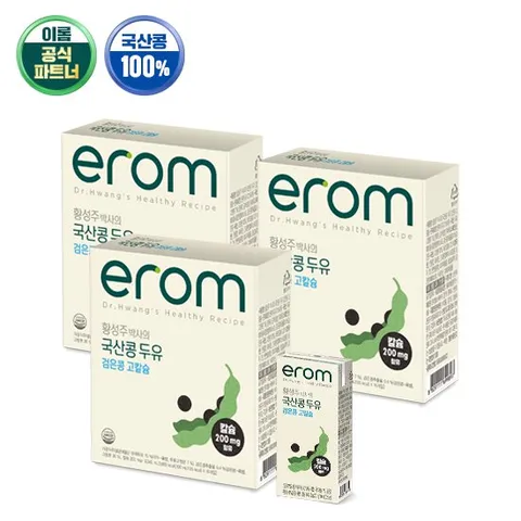 이롬황성주 검은콩고칼슘두유 190ml x 48팩