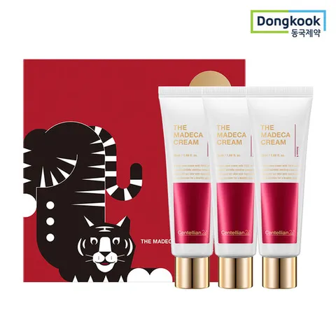 센텔리안24 더마데카크림 해피타이거 에디션 50ml x 3개 선물 패키지 안티에이징 병풀 올인원케어 보습 항산화 흡수 미백 주름 기능성 ALL