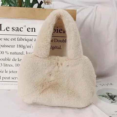 밍크퍼 토트백 여대생 데일리 패션 털가방 손가방