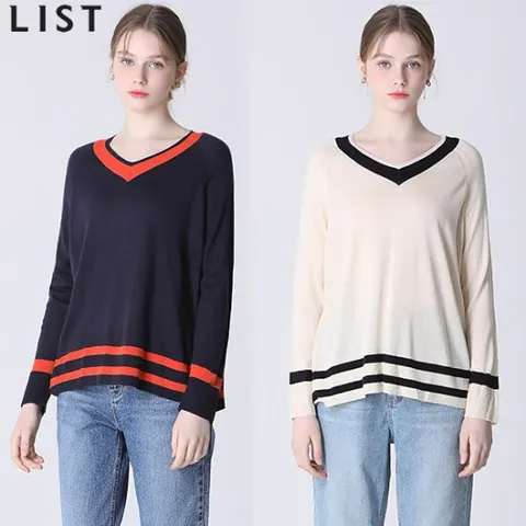 [리스트] 베이직 브이넥 니트 풀오버