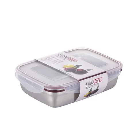 스텐락 국산 스텐밀폐용기 클래식 직사각 7호 1800ml