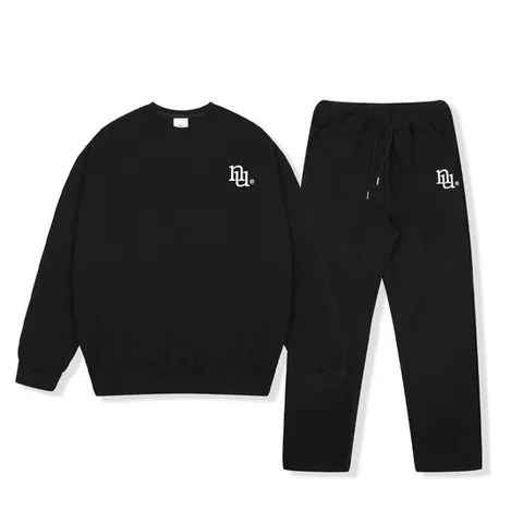 국내생산 빅사이즈 스몰로고 맨투맨일자세트