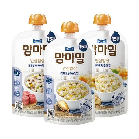 [맘마밀]맘마밀 안심밥상 3종 10팩+10팩 골라담기 소불고기/닭백숙찹쌀/전복모듬채소