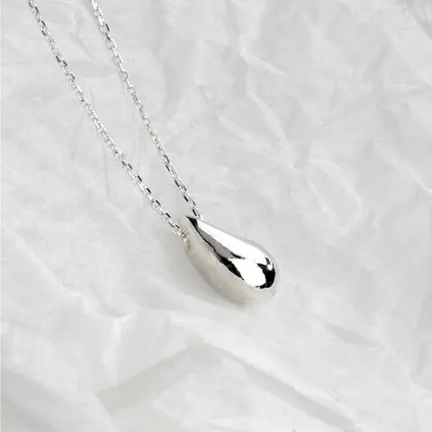몽슈와 925 실버 물방울 목걸이