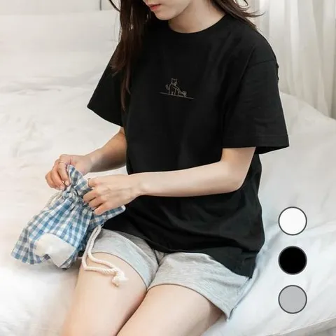 [험블스튜디오] 여자 박스티 여름 면 반팔티