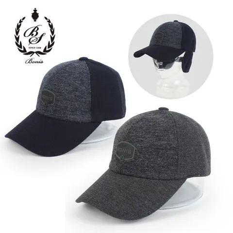 [보니스골프] FWM7624 히든 귀달이 남성 겨울 방한 골프모자