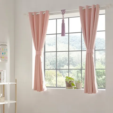 데이즈 3중직 원톤 아일렛 암막커튼 창문형+커튼봉세트